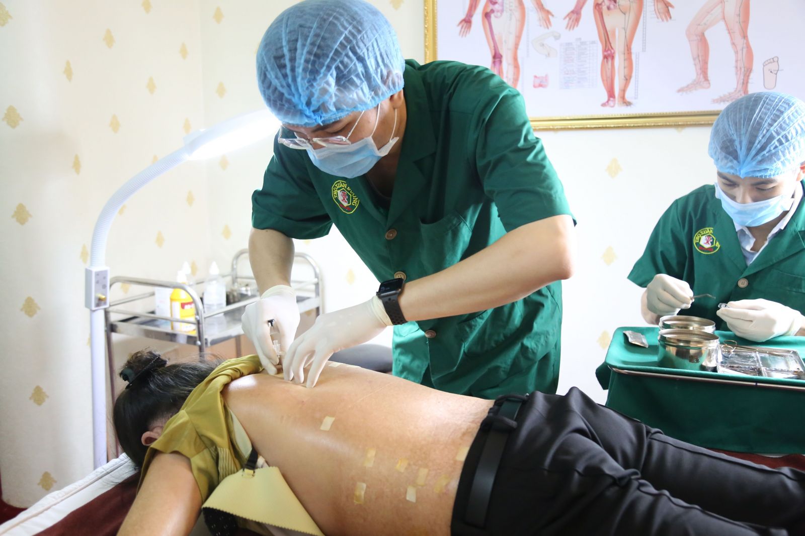 Bệnh nhân cấy chỉ chữa xơ cứng bì tại Thọ Xuân Đường